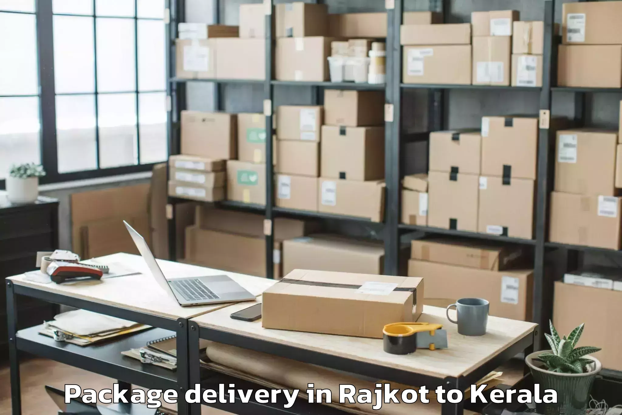 Hassle-Free Rajkot to Peravoor Package Delivery